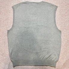 画像9: 「Polo by Ralph Lauren (ポロラルフローレン)」90s 00s 10s Lサイズ ピマコットン ライトグレー ポニー刺繍 ニット ベスト (9)
