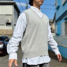 画像16: 「Polo by Ralph Lauren (ポロラルフローレン)」90s 00s 10s Lサイズ ピマコットン ライトグレー ポニー刺繍 ニット ベスト (16)