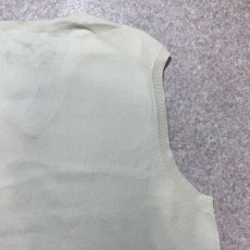 画像12: 「Polo by Ralph Lauren (ポロラルフローレン)」90s 00s 10s Mサイズ ピマコットン オフホワイト ポニー刺繍 ニット ベスト (12)