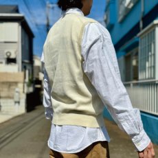 画像18: 「Polo by Ralph Lauren (ポロラルフローレン)」90s 00s 10s Mサイズ ピマコットン オフホワイト ポニー刺繍 ニット ベスト (18)