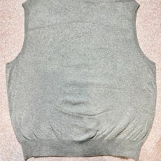 画像13: 「Polo by Ralph Lauren (ポロラルフローレン)」90s 00s 10s M〜Lサイズ相当 ピマコットン ライトグレー ポニー刺繍 ニット ベスト (13)