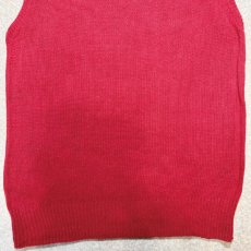 画像12: 「Polo by Ralph Lauren (ポロラルフローレン)」90s 00s 10s Mサイズ リネン コットン レッド ポニー刺繍 ローゲージ ニット ベスト (12)