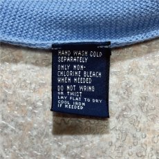 画像8: 「POLO GOLF RALPH LAUREN(ポロゴルフラルフローレン)」80s 90s Lサイズ コットン スカイブルー ポニー刺繍 ニット ベスト (8)