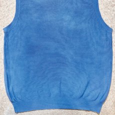 画像13: 「POLO GOLF RALPH LAUREN(ポロゴルフラルフローレン)」80s 90s Lサイズ コットン スカイブルー ポニー刺繍 ニット ベスト (13)