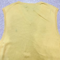 画像11: 「Polo by Ralph Lauren (ポロラルフローレン)」90s 00s 10s XLサイズ ピマコットン イエロー ポニー刺繍 ニット ベスト (11)