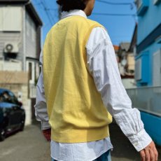 画像18: 「Polo by Ralph Lauren (ポロラルフローレン)」90s 00s 10s XLサイズ ピマコットン イエロー ポニー刺繍 ニット ベスト (18)