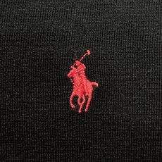 画像7: 「POLO RALPH LAUREN(ポロラルフローレン)」10s 20s Mサイズ ピマコットン ブラック ポニー刺繍 ニット ベスト (7)