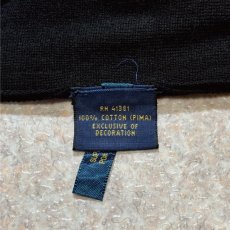 画像8: 「POLO RALPH LAUREN(ポロラルフローレン)」10s 20s Mサイズ ピマコットン ブラック ポニー刺繍 ニット ベスト (8)