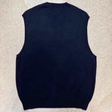 画像9: 「Polo by Ralph Lauren (ポロラルフローレン)」90s 00s 10s Lサイズ ピマコットン ネイビー ポニー刺繍 ニット ベスト (9)