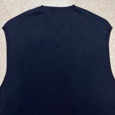画像11: 「Polo by Ralph Lauren (ポロラルフローレン)」90s 00s 10s Lサイズ ピマコットン ネイビー ポニー刺繍 ニット ベスト (11)