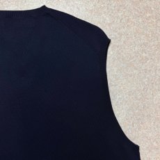 画像12: 「Polo by Ralph Lauren (ポロラルフローレン)」90s 00s 10s Lサイズ ピマコットン ネイビー ポニー刺繍 ニット ベスト (12)