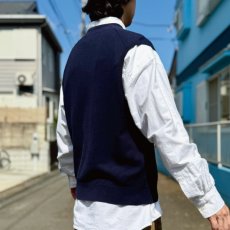 画像18: 「Polo by Ralph Lauren (ポロラルフローレン)」90s 00s 10s Lサイズ ピマコットン ネイビー ポニー刺繍 ニット ベスト (18)