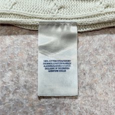 画像8: 「POLO RALPH LAUREN(ポロラルフローレン)」90s 00s 10s ボーイズ XL(18/20) M〜Lサイズ相当 コットン オフホワイト ケーブル編み ポニー刺繍 ニット ベスト (8)