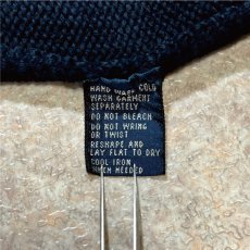 画像8: 「Polo by Ralph Lauren (ポロラルフローレン)」90s 00s 10s Lサイズ コットン ネイビー ポニー刺繍 ローゲージ ニット ベスト (8)