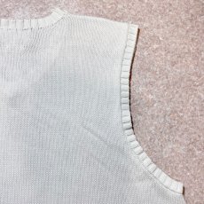 画像12: 「Polo by Ralph Lauren (ポロラルフローレン)」90s 00s 10s XLサイズ コットン オフホワイト ポニー刺繍 ローゲージ ニット ベスト (12)