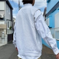 画像19: 「Polo by Ralph Lauren (ポロラルフローレン)」90s 00s 10s XLサイズ コットン オフホワイト ポニー刺繍 ローゲージ ニット ベスト (19)