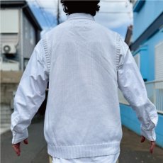 画像20: 「Polo by Ralph Lauren (ポロラルフローレン)」90s 00s 10s XLサイズ コットン オフホワイト ポニー刺繍 ローゲージ ニット ベスト (20)