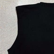 画像10: 「Polo by Ralph Lauren (ポロラルフローレン)」90s 00s 10s M〜Lサイズ相当 コットン ブラック ポニー刺繍 ローゲージ ニット ベスト (10)