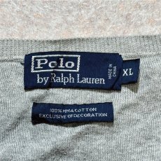 画像6: 「Polo by Ralph Lauren (ポロラルフローレン)」90s 00s 10s XLサイズ ピマコットン ライトグレー ポニー刺繍 ニット ベスト (6)
