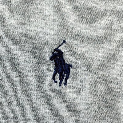 画像1: 「Polo by Ralph Lauren (ポロラルフローレン)」90s 00s 10s XLサイズ ピマコットン ライトグレー ポニー刺繍 ニット ベスト
