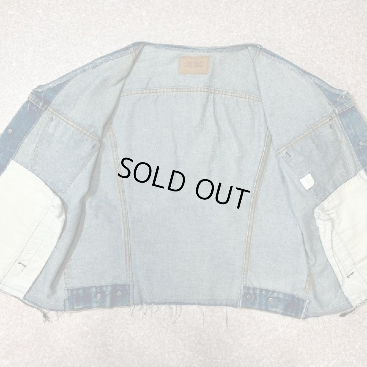 画像6: 「REMAKE(リメイク)」再構築 オリジナル リーバイス 70505 USA製 ノーカラー 3rdタイプ デニムジャケット (6)