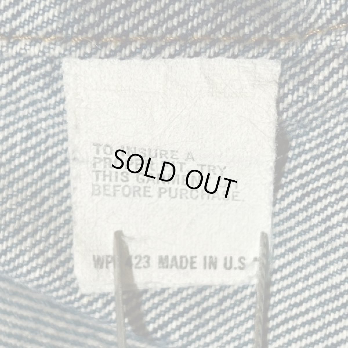 画像7: 「REMAKE(リメイク)」再構築 オリジナル リーバイス 70505 USA製 ノーカラー 3rdタイプ デニムジャケット (7)