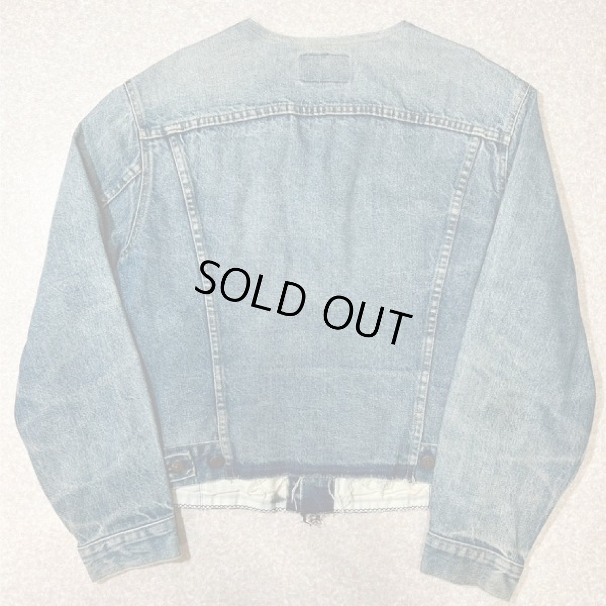 画像8: 「REMAKE(リメイク)」再構築 オリジナル リーバイス 70505 USA製 ノーカラー 3rdタイプ デニムジャケット (8)