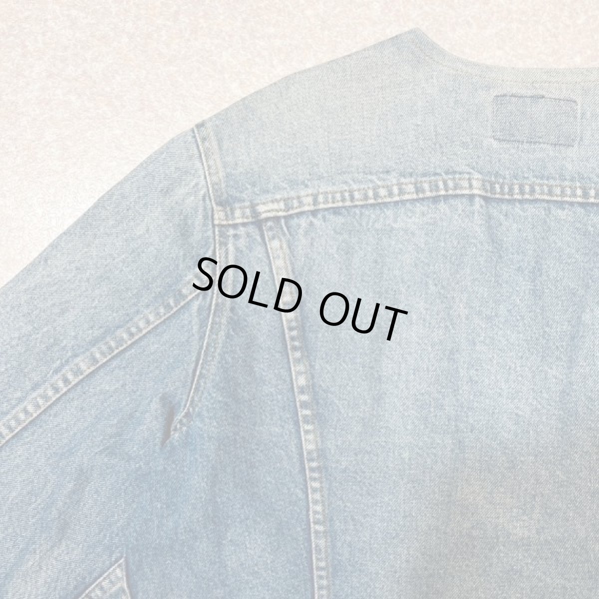 画像9: 「REMAKE(リメイク)」再構築 オリジナル リーバイス 70505 USA製 ノーカラー 3rdタイプ デニムジャケット (9)