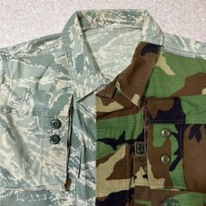 画像3: 「REMAKE(リメイク)」再構築 オリジナル 米軍 BDU ABU ウッドランドカモ×デジタルカモ ドッキングジャケット (3)