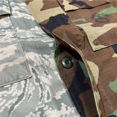 画像8: 「REMAKE(リメイク)」再構築 オリジナル 米軍 BDU ABU ウッドランドカモ×デジタルカモ ドッキングジャケット (8)