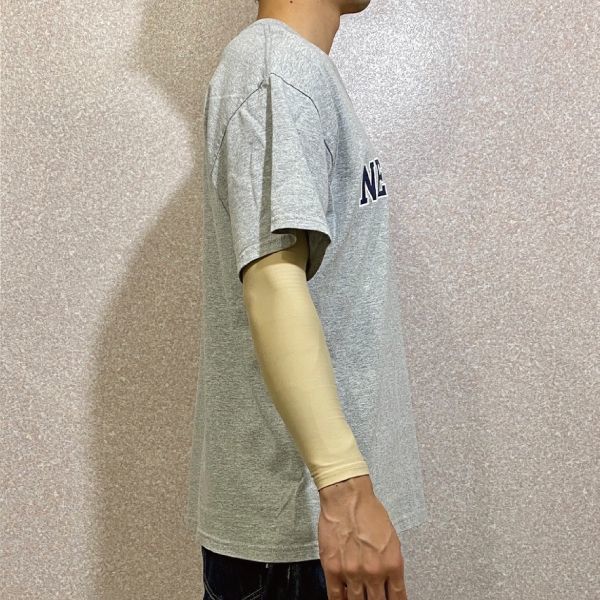 画像14: 「MV SPORT(エムブイ スポーツ)」NEW YORK ニューヨーク 杢グレー アーチ プリント Tシャツ (14)