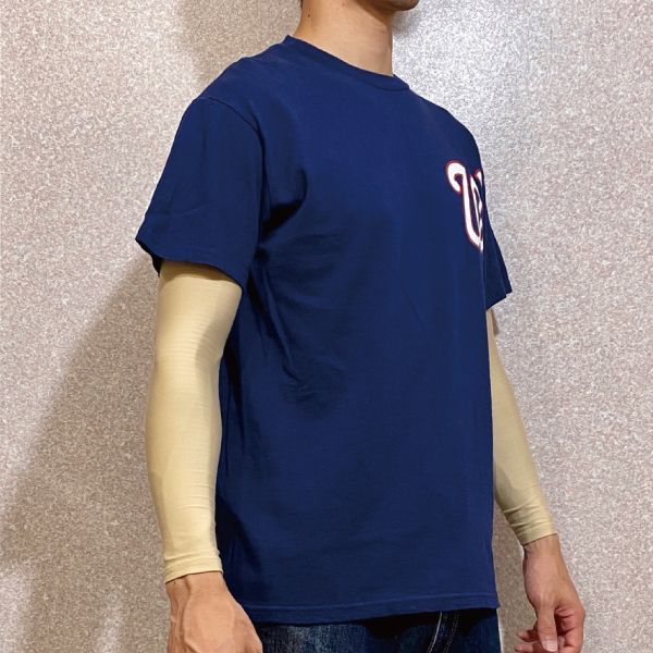マジェスティック majestic MLB WASHINGTON NATIONALS ワシントンナショナルズ ゲームシャツ ベースボールシャツ USA製 メンズXXL /eaa337015