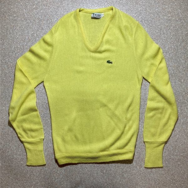 IZOD LACOSTE 70’S 糸巻きタグ　ボーダーニット　ラコステ