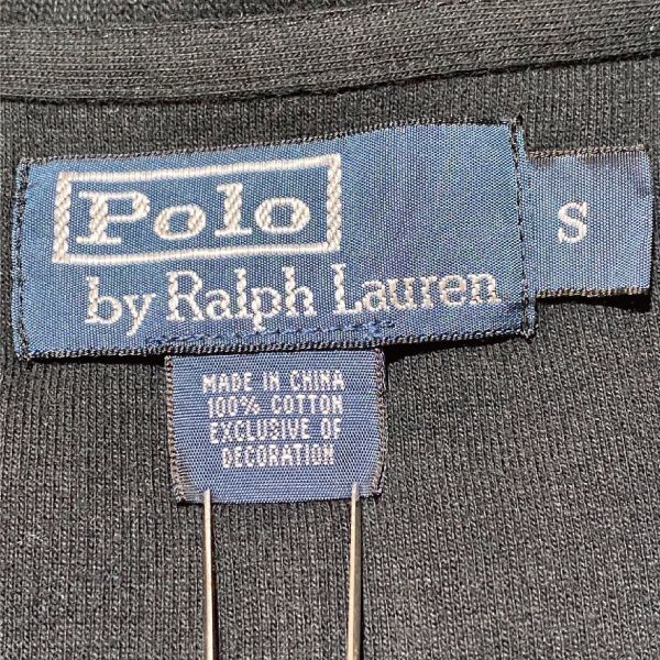 「Polo RALPH LAUREN(ポロ ラルフローレン)」ハーフジップ ポニー刺繍 ブラック コットン ニット