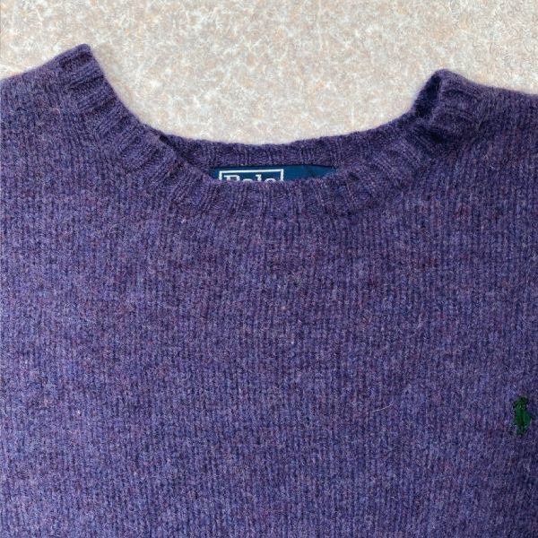 【新品未使用】ラルフローレン Ralph purple ニット 黄緑 紫