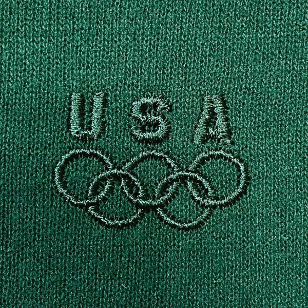 「J.C.PENNEY(ジェーシーペニー)」90s オリンピック 五輪 USA 限定 USA製 エクスクルーシブ グリーン トレーナー