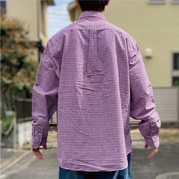 【人気】USA製 ラルフローレン BDシャツ タータンチェック 刺繍 XXL