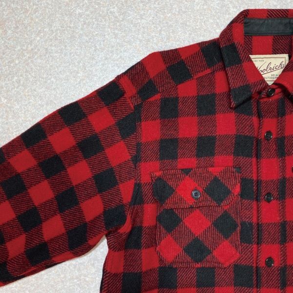 「WOOLRICH(ウールリッチ)」90s ブロックチェック バッファローチェック ワークシャツ