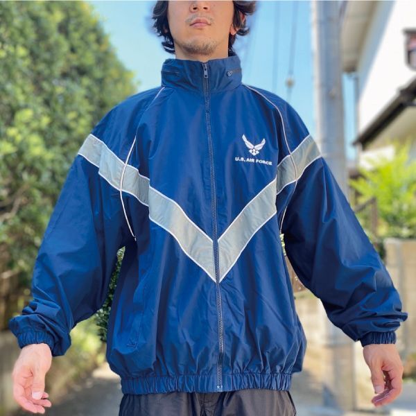 「U.S.AIR FORCE PTU JACKET(ユー・エス・エア フォース)」XLサイズ レギュラー USA製 米空軍  フィジカルトレーニングジャケット