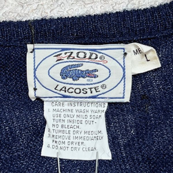 ラコステ IZOD LACOSTE アクリル プルオーバーニット【サイズL】【メンズ】